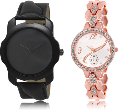 The Shopoholic Latest Collection Fancy And Attractive Black And Silver Dial Analog Watch For Boys And Girls Couple Watch Watch - For Men & Women