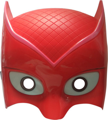 IndusBay PJ Mask Character face Mask Owlette face Mask with Light for kids(Red)