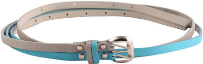 Go India Store Women Grey Genuine Leather Belt