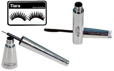 tiara Eyelashes , Mac Brook Candy Eyeliner & Mascara(Set of 3)