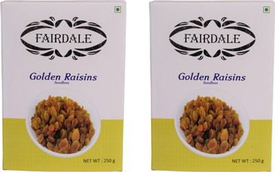 Fairdale Golden Seedless Raisins 500g ( 250g x 2 ) Raisins(250 g, Box)