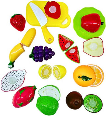 Smartcraft Slash Fruits Cutting Play Kitchen Set Toy with Various Fruits, Multicolor- Set of 13 Pcs
Smartcraft Slash Fruits Cutting Play Kitchen Set Toy with Various Fruits, Multicolor- Set of 13 Pcs
