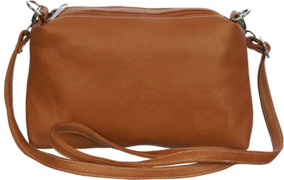 Zoby Girls Evening/Party Tan PU Sling Bag