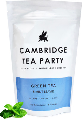 Cambridge Tea Party Mint Green Tea - Whole Leaf Loose Tea - 40g Mint Green Tea(40 g, Vacuum Pack)
Cambridge Tea Party Mint Green Tea - Whole Leaf Loose Tea - 40g Mint Green Tea(40 g, Vacuum Pack)