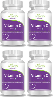 Natures Velvet Lifecare Vitamin C 1000mg, 60 Tablets - Pack of 4(240 No)
Natures Velvet Lifecare Vitamin C 1000mg, 60 Tablets - Pack of 4(240 No)