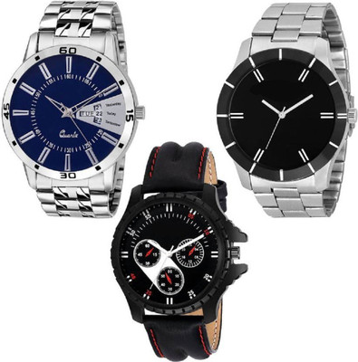 TOXA New Super Fantastic Fashionable 3-Combo Watches Metallic and Leather Watch - For Men
TOXA New Super Fantastic Fashionable 3-Combo Watches Metallic and Leather Watch - For Men