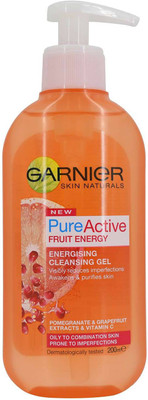 Garnier skin Naturals PureActive Fruit Energy Enrgising Cleansing Gel - 200ml(200 ml)
Garnier skin Naturals PureActive Fruit Energy Enrgising Cleansing Gel - 200ml(200 ml)
