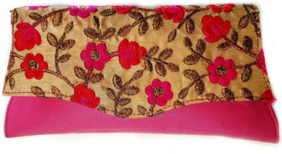 Jmdaddictiongallery Casual, Party Pink, Beige Clutch, Beige;pink