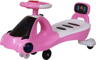 Ez' Playmates EZ' Playmates Robo Magic car with music and Led lights - Pink Car Non Battery Operated Ride On(Pink)