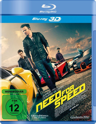 need for speed blu-ray , region free(Blu-ray English)