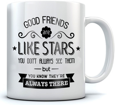 RAMPOSH Friendship Quote, Good Friend, Typo, Coffee, Gift For Friend Ceramic Mug(350 ml), White
RAMPOSH Friendship Quote, Good Friend, Typo, Coffee, Gift For Friend Ceramic Mug(350 ml), White