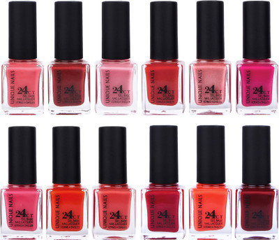 Unique Nails Rich Color Gel Base Nail Polish combo 7541 Multicolor(Pack of 12)
Unique Nails Rich Color Gel Base Nail Polish combo 7541 Multicolor(Pack of 12)