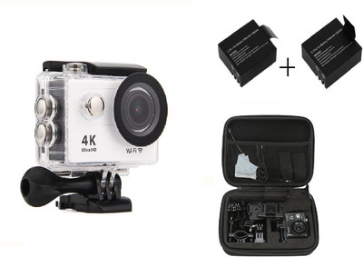 GLE SPORTS WIFI ACTION CAMERA 4k 30fps Video Photo 170 Degree Fish-eye 30 M waterproof Lens Built-in Wifi For Android Ios Devices Time Lapse WITH 2 BATTERIES AND CARRY BAG Sports Sports and Action Camera(White, 12 MP)
GLE SPORTS WIFI ACTION CAMERA 4k 30fps Video Photo 170 Degree Fish-eye 30 M waterproof Lens Built-in Wifi For Android Ios Devices Time Lapse WITH 2 BATTERIES AND CARRY BAG Sports Sports and Action Camera(White, 12 MP)