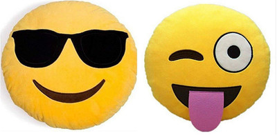 prachi toys Pillow Round Cushion Pillow Stuffed /Gift for Kids/for Birthday Gift - 30 cm(Yellow)