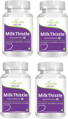 Natures Velvet Lifecare Milk Thistle Pure Extract, 60 Veggie Capsules-Pack of 4(240 No)
Natures Velvet Lifecare Milk Thistle Pure Extract, 60 Veggie Capsules-Pack of 4(240 No)
