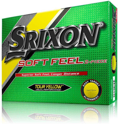 Srixon Soft Feel Golf Ball(Pack of 1, White), Yellow
