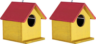 PAXIDAYA BIRD HOUSE NEST BOX 2 PIS Bird House(Hanging, Wall Mounting, Tree Mounting, Free Standing)
PAXIDAYA BIRD HOUSE NEST BOX 2 PIS Bird House(Hanging, Wall Mounting, Tree Mounting, Free Standing)
