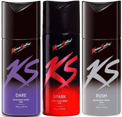 KamaSutra Kama Sutra Dare-Spark-Ruse Deodorant Spray for Men 450 ml (Pack of 3) Body Spray - For Men Body Spray - For Men(450 ml, Pack of 3)
KamaSutra Kama Sutra Dare-Spark-Ruse Deodorant Spray for Men 450 ml (Pack of 3) Body Spray - For Men Body Spray - For Men(450 ml, Pack of 3)