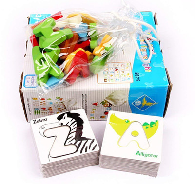 Happy GiftMart Kids and Infants Wooden 4 in 1 Toy Learn ABC Alphabet Animals Colours, Spelling Toddlers, 22x18x4cm (Multicolour) - Pack of 26(Multicolor)
Happy GiftMart Kids and Infants Wooden 4 in 1 Toy Learn ABC Alphabet Animals Colours, Spelling Toddlers, 22x18x4cm (Multicolour) - Pack of 26(Multicolor)
