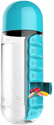 See Inside Pill Organizer Water Bottle 600 ml Weekly Seven Compartments with Drinking Bottle Pill Box(Multicolor)
See Inside Pill Organizer Water Bottle 600 ml Weekly Seven Compartments with Drinking Bottle Pill Box(Multicolor)