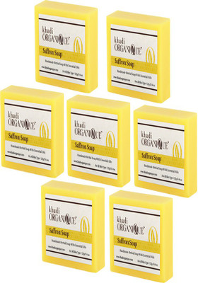 KHADI ORGANIQUE HANDMADE SAFFRON SOAP WITH ESSENTIAL OIL 875 GM PACK OF 7(875 g, Pack of 7)
KHADI ORGANIQUE HANDMADE SAFFRON SOAP WITH ESSENTIAL OIL 875 GM PACK OF 7(875 g, Pack of 7)