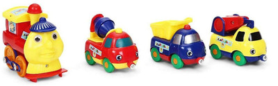 Happy GiftMart Cute Cartoon Truck Set Toy Play Train Cartoon Train Set Without Track For Kids - 4 PC Set(Multicolor)
Happy GiftMart Cute Cartoon Truck Set Toy Play Train Cartoon Train Set Without Track For Kids - 4 PC Set(Multicolor)