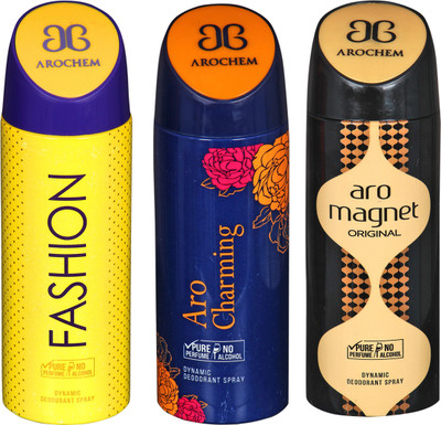 Arochem B-21 DEODORANT SPRAY NO ALCOHOL PURE PERFUME DYNAMIC BODY SPRAY Deodorant Spray Deodorant Spray - For Men & Women(200 ml, Pack of 3)
Arochem B-21 DEODORANT SPRAY NO ALCOHOL PURE PERFUME DYNAMIC BODY SPRAY Deodorant Spray Deodorant Spray - For Men & Women(200 ml, Pack of 3)
