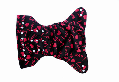 Triple B 1pc Adjustable Reusable Baby Washable Cloth Diaper Nappies With Wet-free inserts For Babies of Ages 0 to 2 years / Reusable Cover Diaper-Love-Black - L
Triple B 1pc Adjustable Reusable Baby Washable Cloth Diaper Nappies With Wet-free inserts For Babies of Ages 0 to 2 years / Reusable Cover Diaper-Love-Black - L