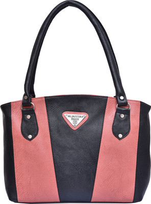 Al Jazeera Shoulder Bag(Pink, Black), Black;pink
