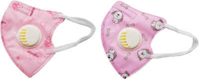 Vritraz N95 PM 2.5 Kids Child Children Anti-Pollution Activated Carbon Face Mask with Breathing Valve Pink Puppy (Pack of 2) Mask
Vritraz N95 PM 2.5 Kids Child Children Anti-Pollution Activated Carbon Face Mask with Breathing Valve Pink Puppy (Pack of 2) Mask