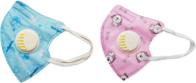 Vritraz N95 PM 2.5 Kids Child Children Anti-Pollution Activated Carbon Face Mask with Breathing Valve Mouse Blue Puppy (Pack of 2) Mask
Vritraz N95 PM 2.5 Kids Child Children Anti-Pollution Activated Carbon Face Mask with Breathing Valve Mouse Blue Puppy (Pack of 2) Mask