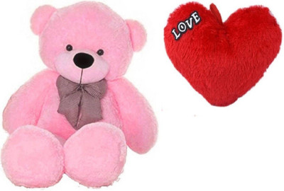 THE HIGH THINKING TOYS Combo Offer Pack of Two Large Teddy Bear 4 Feet & Large Heart For Some One Special 40 Cm - 122 cm(Pink, Red)
THE HIGH THINKING TOYS Combo Offer Pack of Two Large Teddy Bear 4 Feet & Large Heart For Some One Special 40 Cm - 122 cm(Pink, Red)