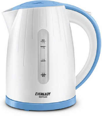 Eveready 1.7 LTR ELECTRIC KETTLE (INSTANT) KET520 Electric Kettle(1.7 L, BLUE / WHITE)
Eveready 1.7 LTR ELECTRIC KETTLE (INSTANT) KET520 Electric Kettle(1.7 L, BLUE / WHITE)