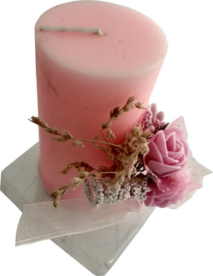 PrimeMart Room Scanted Pink Decorative Candle(100 g)