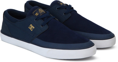 DC Sneakers For Men(Navy, Navy/gold