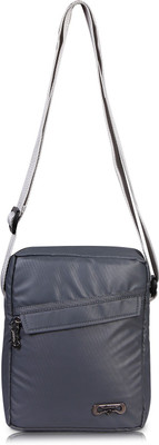 Bendly Boys & Girls Casual Grey Polyester Sling Bag