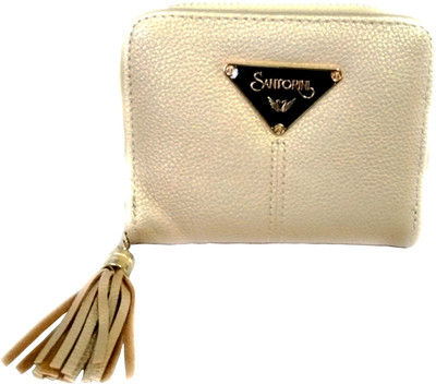 DsGifts Women Gold Artificial Leather Wallet(6 Card Slots), Golden