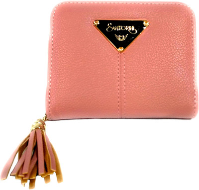 DsGifts Women Pink Artificial Leather Wallet(6 Card Slots)