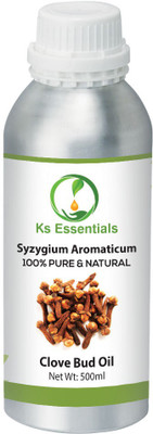 Ks Essentials 100% Pure Clove bud oil Pure Therapeutic Grade For Aromatherapy, Hair Care & Skin Care(500 ml)
Ks Essentials 100% Pure Clove bud oil Pure Therapeutic Grade For Aromatherapy, Hair Care & Skin Care(500 ml)