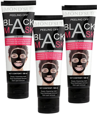 Mond'sub Peel Off Black Mask Blackhead Remover with Original activated charcoal for absorption of blackheads from Nose(300ml)pack of 3(300 ml)
Mond'sub Peel Off Black Mask Blackhead Remover with Original activated charcoal for absorption of blackheads from Nose(300ml)pack of 3(300 ml)