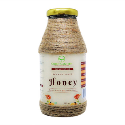 Green Canteen Raw Wildflower Honey( No Preservatives)(350 g)