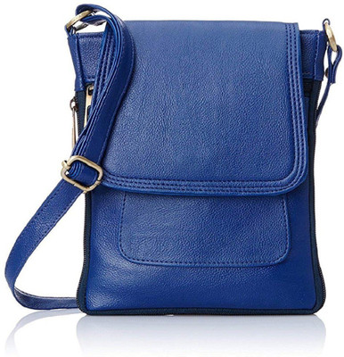 Familiar Collection Women Casual Blue PU Sling Bag 
Familiar Collection Women Casual Blue PU Sling Bag