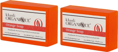 KHADI ORGANIQUE HAND MADE ORANGE SOAP WITH ESSENTIAL OIL- 250 GM PACK OF 2(250 g, Pack of 2)
KHADI ORGANIQUE HAND MADE ORANGE SOAP WITH ESSENTIAL OIL- 250 GM PACK OF 2(250 g, Pack of 2)