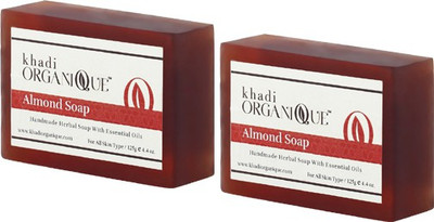 KHADI ORGANIQUE HANDMADE ALMOND SOAP WITH ESSENTIAL OIL - 250 GM PACK OF 2(250 g, Pack of 2)
KHADI ORGANIQUE HANDMADE ALMOND SOAP WITH ESSENTIAL OIL - 250 GM PACK OF 2(250 g, Pack of 2)