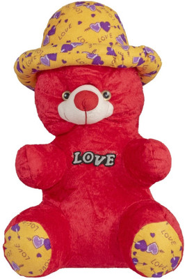 Ard Enterprise Good Bear Without Heart Stuffed Toy-Red - 50 cm(Red)