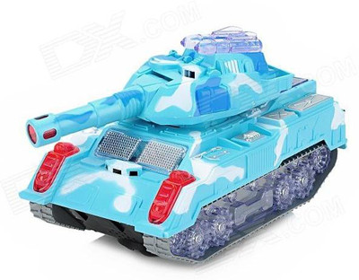 OWO 265 Armor Tiger Plastic Rotary 360 Degree Rotation Tank Toy for Kids(Blue)