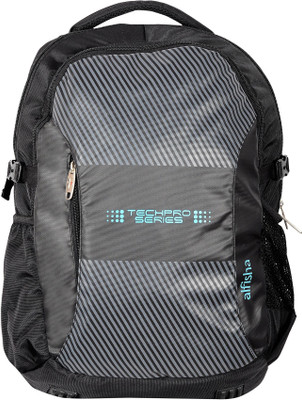 Alfisha Techpro Series Laptop Backpack - Fits Up to 18-Inch Laptops |Casual Backpack(Black) 30 Backpack(Black)