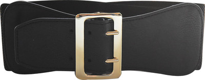 AyA Fashion Women Party Black Artificial Leather Belt