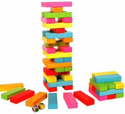 ShopNGift Premium Imported Authentic Standard Wooden Colors Domino Set, Multi Color Building Block Wooden Game with dice (54 Pieces)(Multicolor)
ShopNGift Premium Imported Authentic Standard Wooden Colors Domino Set, Multi Color Building Block Wooden Game with dice (54 Pieces)(Multicolor)