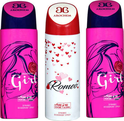 Arochem B-330 DEODORANT SPRAY NO ALCOHOL PURE PERFUME DYNAMIC BODY SPRAY Deodorant Spray Deodorant Spray - For Men & Women(200 ml, Pack of 3)
Arochem B-330 DEODORANT SPRAY NO ALCOHOL PURE PERFUME DYNAMIC BODY SPRAY Deodorant Spray Deodorant Spray - For Men & Women(200 ml, Pack of 3)